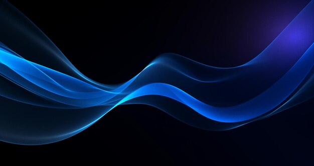 Abstracto Forma de onda de luz azul suave fundo de onda de luz azul