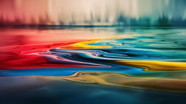 Foto abstracto formado por la disolución del color en agua