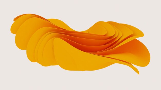 Foto abstracto formas amarillas onduladas d color tela tela fondo ondulado