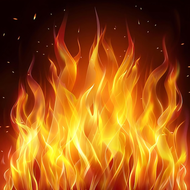 Abstracto Fuego Fondo Ilustración de llamas ardientes