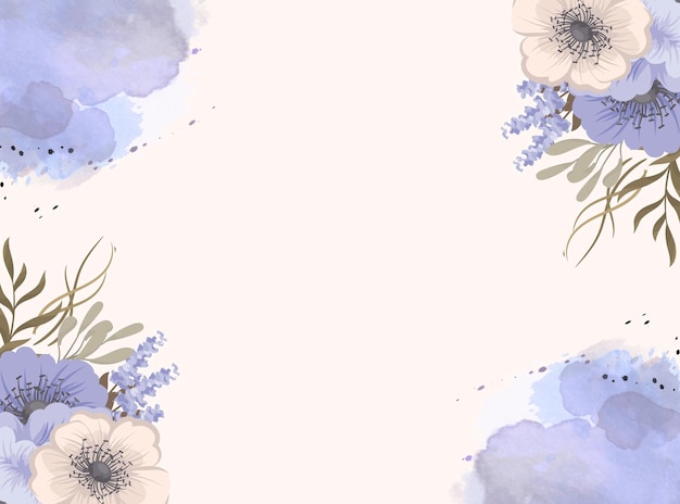 Abstracto Fundo colorido com flores e folhas