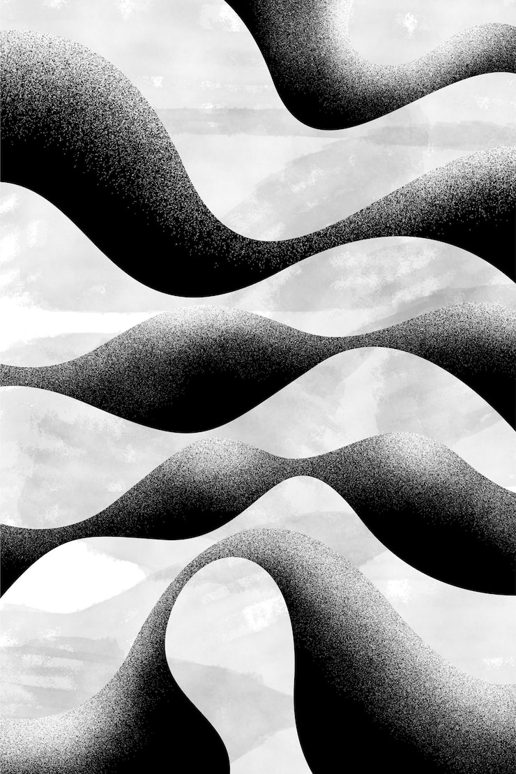 Foto abstracto fundo curvilíneo bege preto