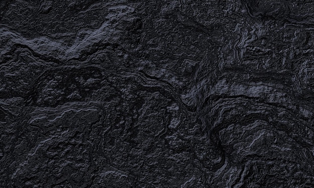 Abstracto fundo de lava resfriada textura de rocha preta
