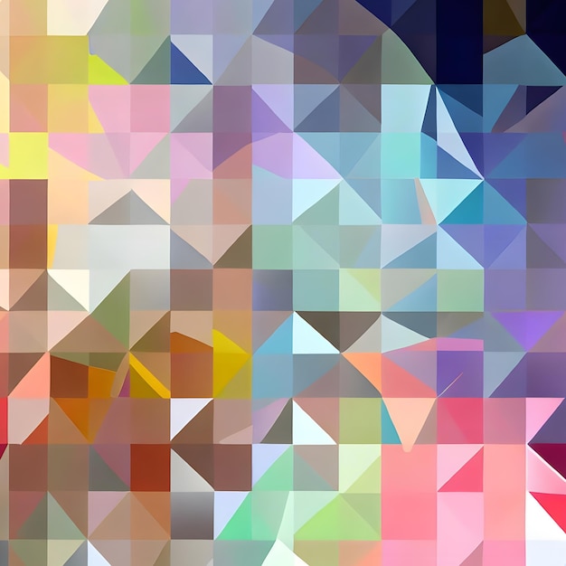 Abstracto Fundo poligonal com efeito de esquema de cores múltiplas