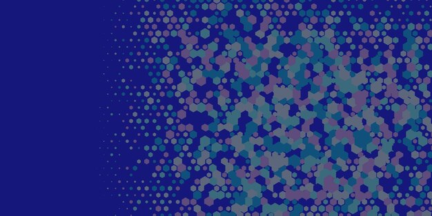 Abstracto geométrico Hexágono de fondo multicolor