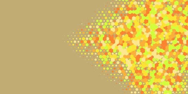 Abstracto geométrico Hexágono de fondo multicolor