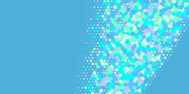 Abstracto geométrico Hexágono de fondo multicolor