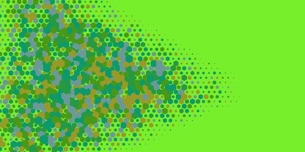 Abstracto geométrico Hexágono de fondo multicolor