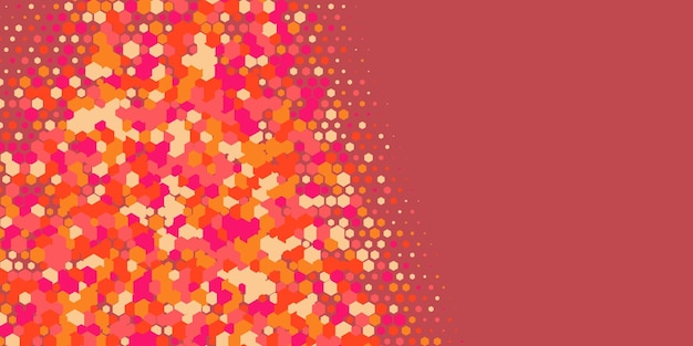 Abstracto geométrico Hexágono de fondo multicolor