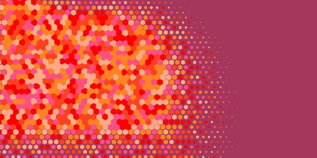 Abstracto geométrico Hexágono de fondo multicolor
