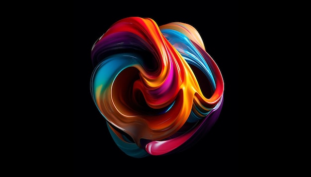 Abstracto girando cores objeto