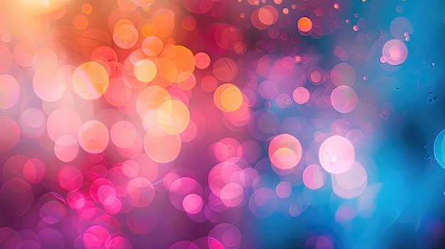Abstracto gradiente bokeh pastel con fondo bokeh colorido pastel enfoque selectivo profundidad de campo poco profunda