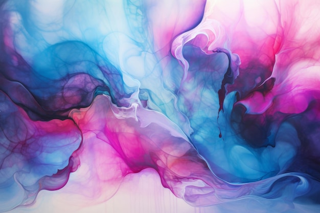 Abstracto gradiente cor pastel fundo colorido aquarela criativa ondas azuis tela artística