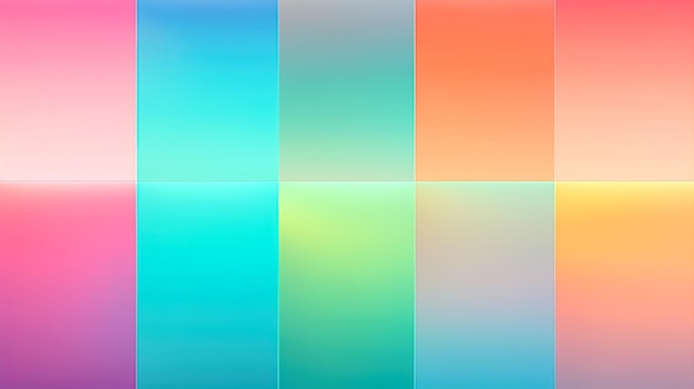 Abstracto gradiente multicolorido fundo desfocado generativo ai