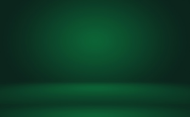 Abstracto de gradiente verde en la habitación vacía