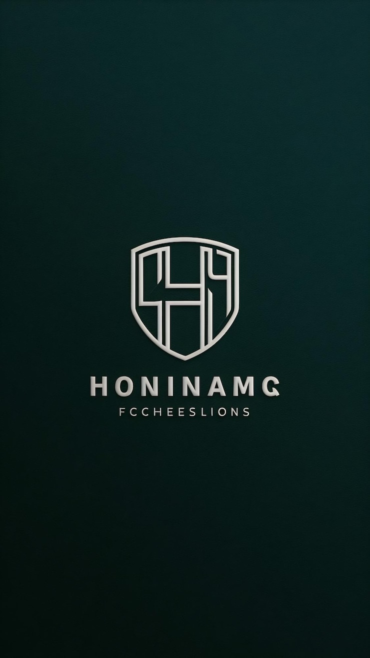 Foto abstracto h letra lineal logotipo de la compañía icono escudo signo diseño vectorial con tarjeta de visita de marca