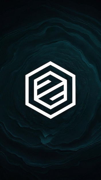 Abstracto hexágono plano forma Z logotipo letra signo icónico vector des