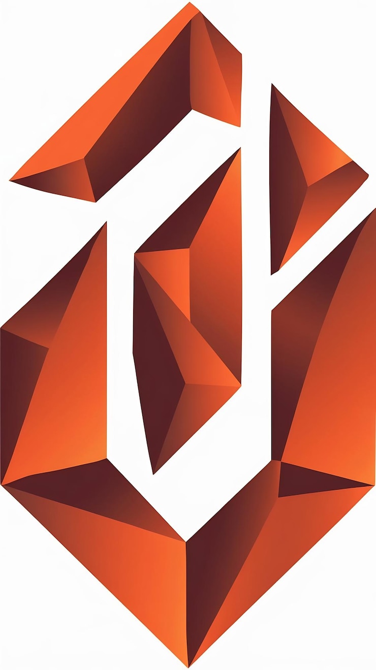 Foto abstracto i letra en rombo icono del logotipo de la compañía divertido signo vecto