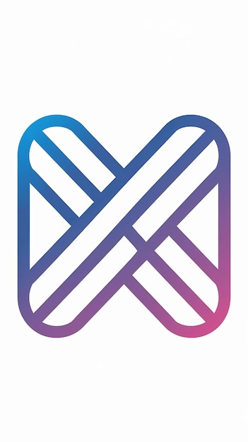 Abstracto icono web creativo compañía X signo letra logo vector des