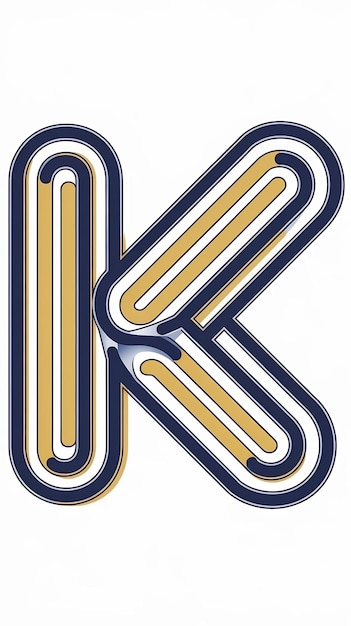 Abstracto K logotipo letra icono signo compañía logotipo diseño vectorial