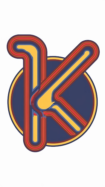 Abstracto K logotipo letra icono signo compañía logotipo diseño vectorial