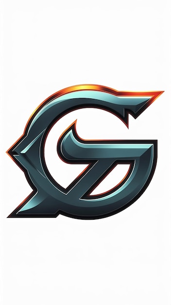 Abstracto de la letra g del icono de la compañía y el diseño vectorial del logotipo número nueve