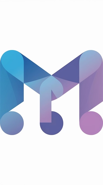 Abstracto La letra M en el icono del logotipo del rombo El signo del logotipo de la compañía Fun vecto