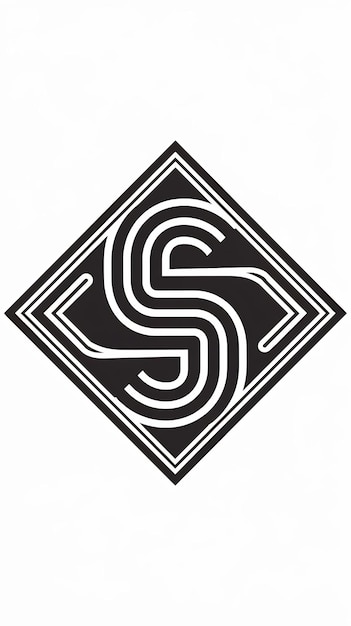 Abstracto La letra S en el icono del logotipo del rombo El signo del logotipo de la compañía Fun vecto