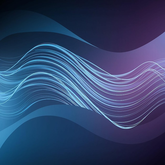 Abstracto Líneas fluidas 3D Fondo para papel de pared de tecnología empresarial