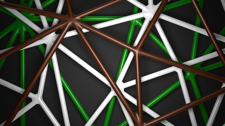 Abstracto Líneas de rejilla geométrica Reflexión de patrones Contexto científico