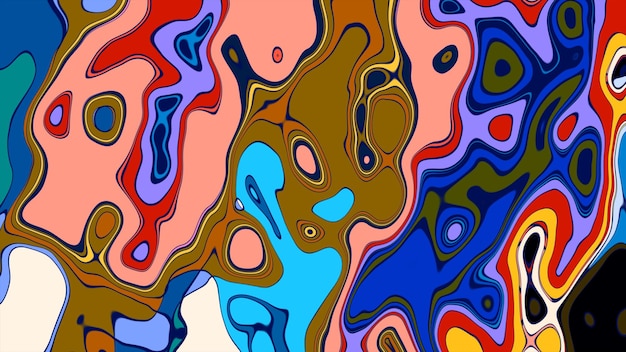 Abstracto líquido que fluye colorido gradiente papel tapiz de arte fluido