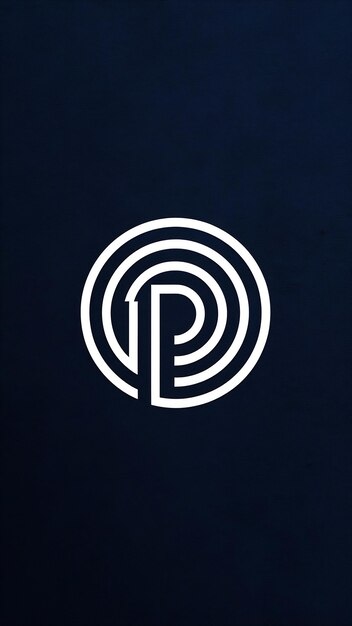 Abstracto Logo de la letra D forma de círculo signo de la compañía en capas icono redondo diseño vectorial de logotipo de moda