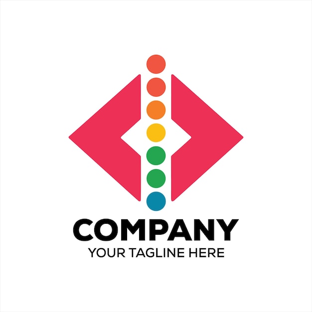 Abstracto Logotipo da empresa colorido