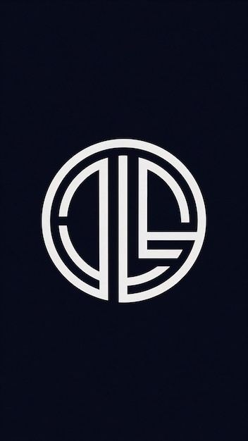 Abstracto Logotipo de la letra L forma de círculo signo de la compañía en capas icono redondo diseño vectorial de logotipo de moda