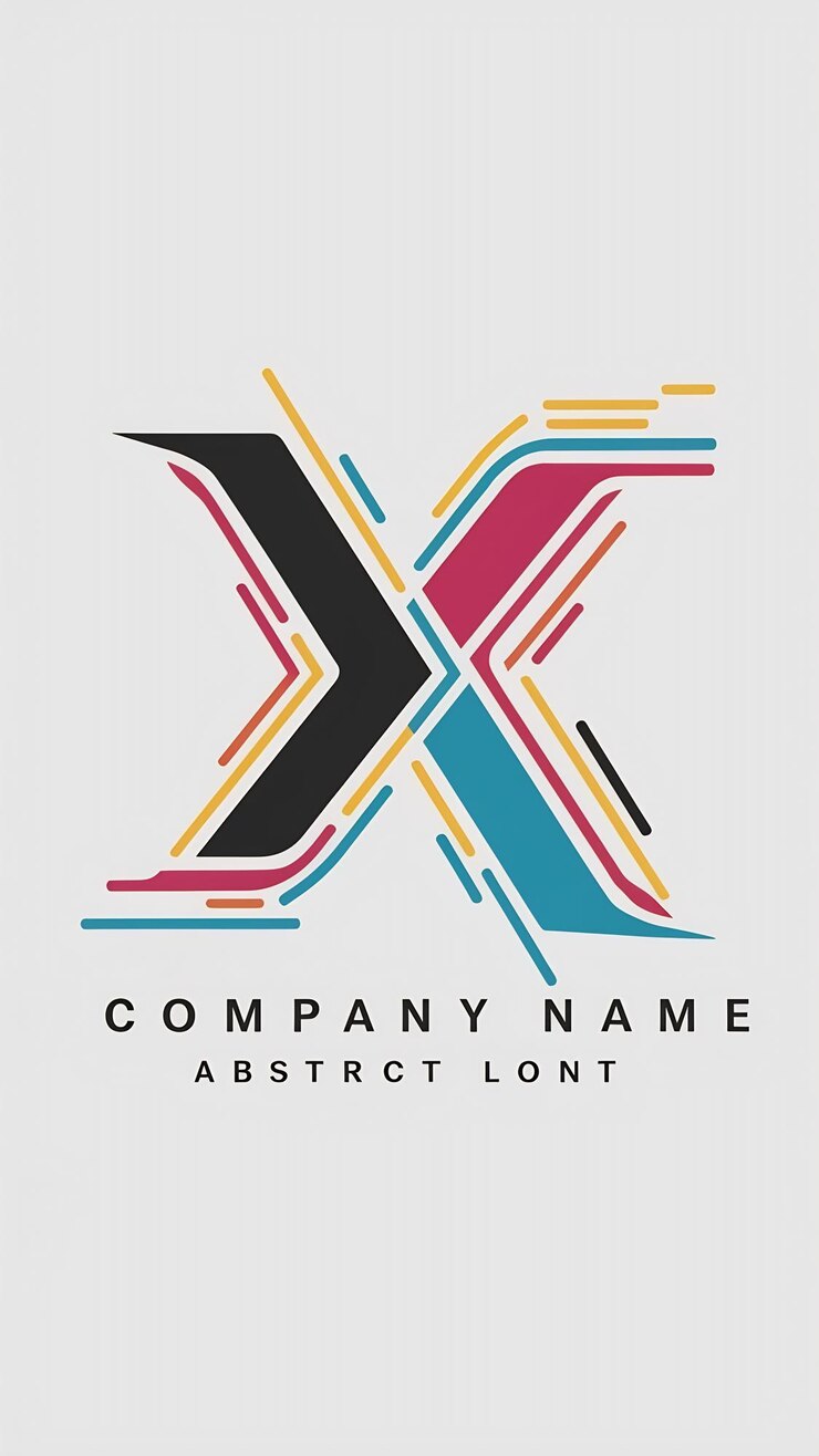 Foto abstracto logotipo de la letra x diseño de marca signo vectorial de la empresa