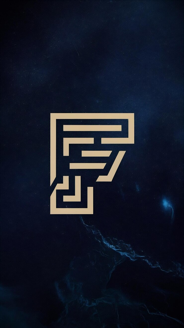 Foto abstracto logotipo plano de letra f sinal icônico com negócio da empresa ca