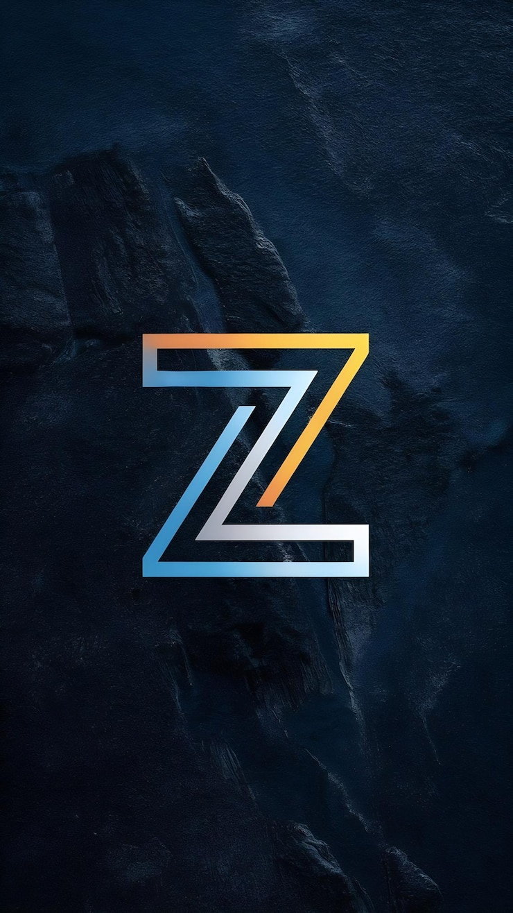 Foto abstracto logotipo plano de la letra z signo icónico con el negocio de la compañía ca