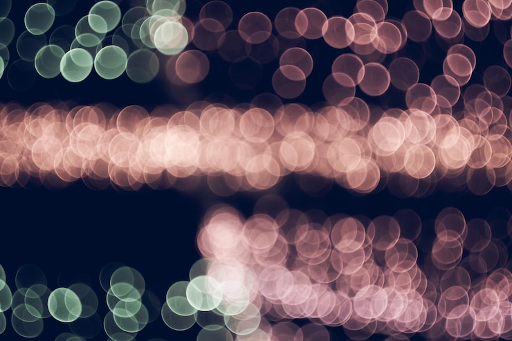 Foto abstracto luces bokeh vintage brillo luces vintage fondo luz nocturna de la ciudad borroso