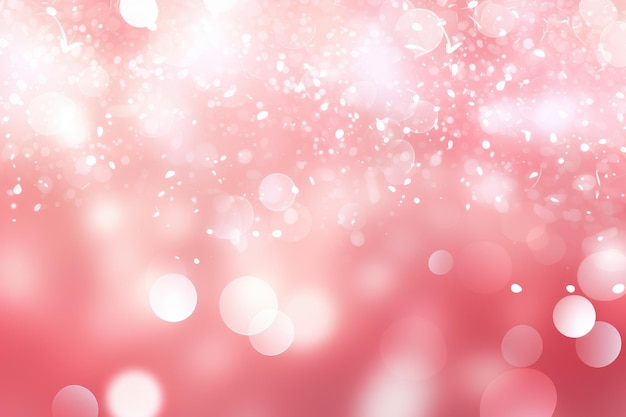 Abstracto Luces borrosas rosadas calientes Fondo telón de fondo navideño IA generativa
