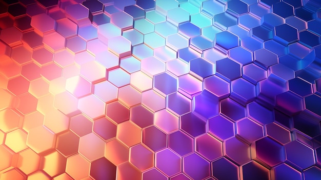 Abstracto lujo tecnología futurista mosaico fondo hexagonal