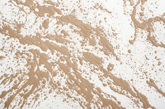 Foto abstracto manchas de barro sobre un fondo blanco