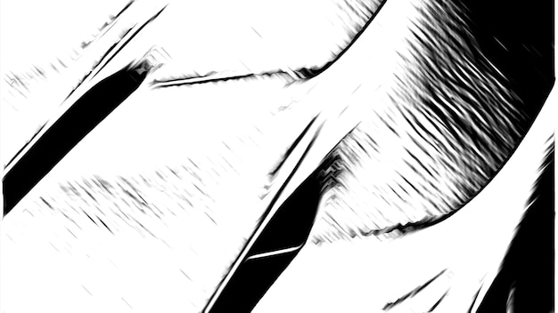 Abstracto movimiento patrón monocromático que parece boceto luz y sombra diseño pliegues en blanco y negro