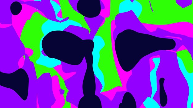 Abstracto El neón da forma a un vibrante caleidoscopio de colores