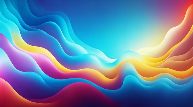 Abstracto Olas de colores Gradiente de fondo