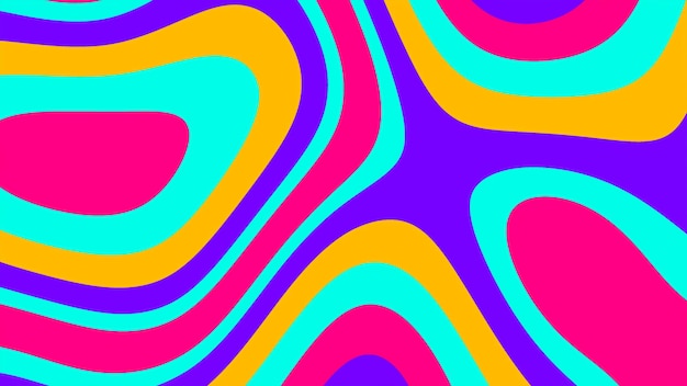 Abstracto Olas psicodélicas coloridas