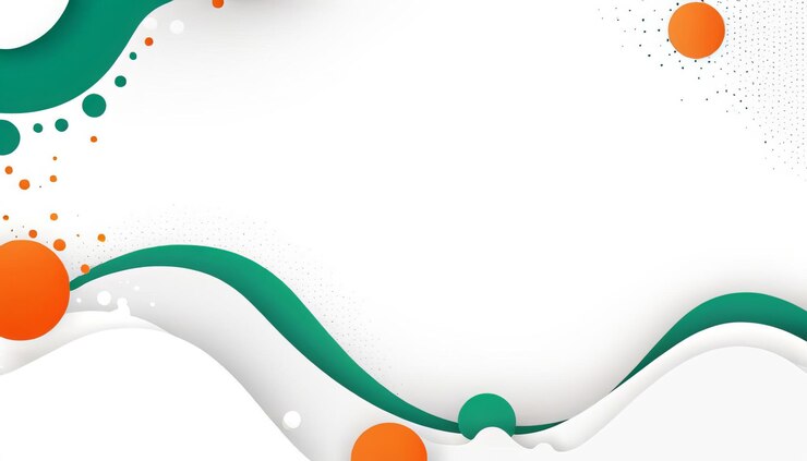 Abstracto Ondas verdes y naranjas