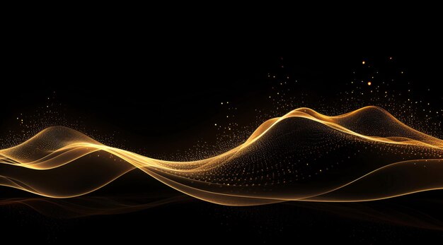 Abstracto partículas douradas brilhantes fundo fundo festivo cena de textura decorativa