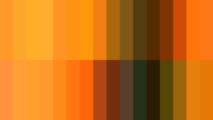 Foto abstracto partículas que caem em cores vibrantes de outono