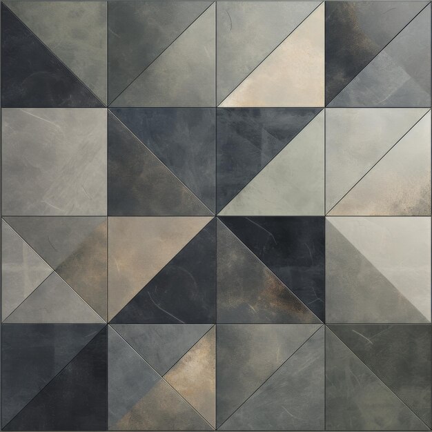 Abstracto patrón de azulejos gris y beige gris oscuro y bronce claro