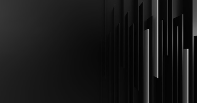 Abstracto patrón geométrico oscuro de fondo renderizado en 3D